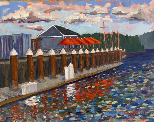 Tammy DeLaney - Dockside 11x14 oil