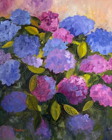 Tammy DeLaney - Full Bloom 18x14 oil